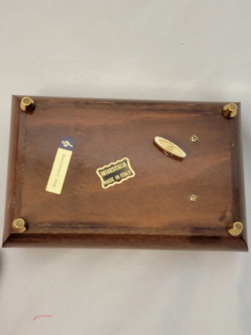 Intarsitalia Made In Italy Wooden Floral Music/Jewelry Box